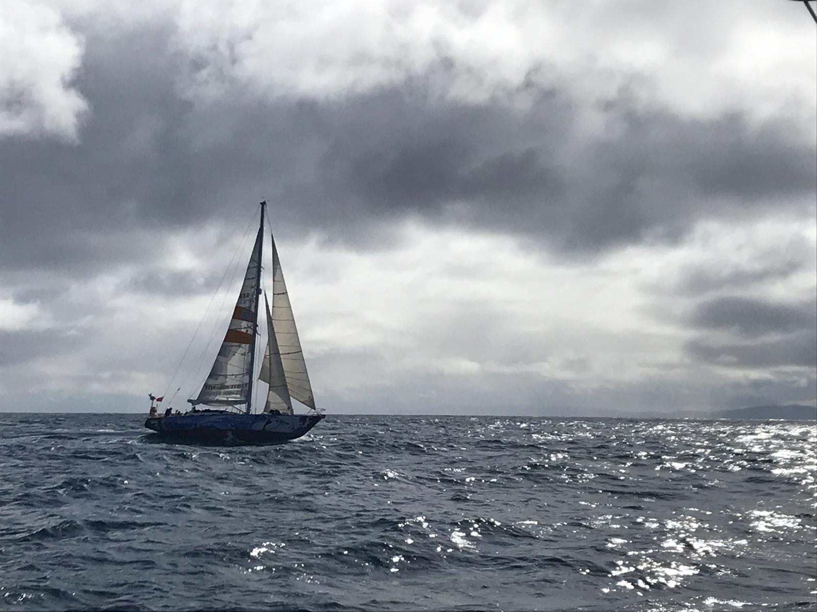 Vessel underway offshore